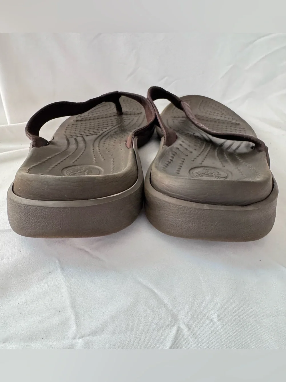 Crocs Mens Yukon Vista II LiteRide Flip-Flop Sandal Espresso Lightweight Sz 11